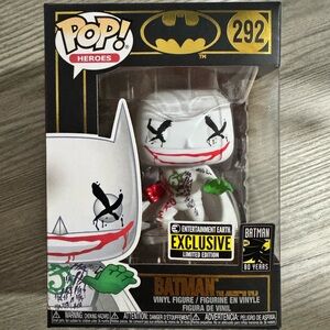 Batman Pop! Heroes Vinyl Figure White with Green and Red Accents - Brand: Batman